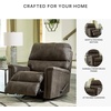 image:imageSignature Design by Ashley Navi 1Piece Rocker Recliner Smoke Faux Leather