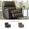image:imageSignature Design by Ashley Navi 1Piece Rocker Recliner Smoke Faux Leather