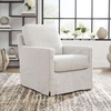 image:imageSignature Design by Ashley Nenana Blue Swivel Glider Accent Chair DenimBeige