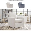 image:imageSignature Design by Ashley Nenana Blue Swivel Glider Accent Chair DenimBeige