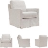 image:imageSignature Design by Ashley Nenana Blue Swivel Glider Accent Chair DenimBeige