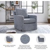 image:imageSignature Design by Ashley Nenana Blue Swivel Glider Accent Chair DenimLight Blue