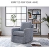 image:imageSignature Design by Ashley Nenana Blue Swivel Glider Accent Chair DenimLight Blue