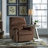 image:imageSignature Design by Ashley Nerviano Contemporary Wall Hugger Recliner with PillowTop Armrest Dark BrownDark Brown