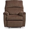 image:imageSignature Design by Ashley Nerviano Contemporary Wall Hugger Recliner with PillowTop Armrest Dark BrownDark Brown
