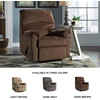image:imageSignature Design by Ashley Nerviano Contemporary Wall Hugger Recliner with PillowTop Armrest Dark BrownDark Brown