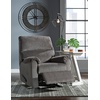 image:imageSignature Design by Ashley Nerviano Contemporary Wall Hugger Recliner with PillowTop Armrest Dark BrownDark Gray