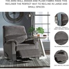 image:imageSignature Design by Ashley Nerviano Contemporary Wall Hugger Recliner with PillowTop Armrest Dark BrownDark Gray