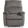 image:imageSignature Design by Ashley Nerviano Contemporary Wall Hugger Recliner with PillowTop Armrest Dark BrownDark Gray