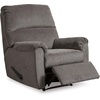 image:imageSignature Design by Ashley Nerviano Contemporary Wall Hugger Recliner with PillowTop Armrest Dark BrownDark Gray