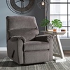 image:imageSignature Design by Ashley Nerviano Contemporary Wall Hugger Recliner with PillowTop Armrest Dark BrownDark Gray