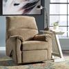 image:imageSignature Design by Ashley Nerviano Contemporary Wall Hugger Recliner with PillowTop Armrest Dark BrownTaupe