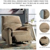 image:imageSignature Design by Ashley Nerviano Contemporary Wall Hugger Recliner with PillowTop Armrest Dark BrownTaupe