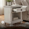 image:imageSignature Design by Ashley Nightstand Bedside Table Antique White WoodAntique White
