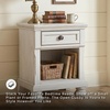 image:imageSignature Design by Ashley Nightstand Bedside Table Antique White WoodAntique White