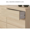 image:imageSignature Design by Ashley Onita 6 Drawer Bedroom Dresser Natural FinishBeige