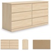 image:imageSignature Design by Ashley Onita 6 Drawer Bedroom Dresser Natural FinishBeige