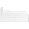 image:imageSignature Design by Ashley Onita Minimalist Twin Platform Bed with Storage Foundation or Box Spring Not Needed White
