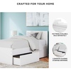 image:imageSignature Design by Ashley Onita Minimalist Twin Platform Bed with Storage Foundation or Box Spring Not Needed White
