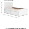 image:imageSignature Design by Ashley Onita Minimalist Twin Platform Bed with Storage Foundation or Box Spring Not Needed White