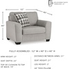image:imageSignature Design by Ashley Oversized Accent Chair and a Half Flannel