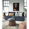 image:imageSignature Design by Ashley Oversized Armless Accent Chair TaupeBlue