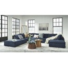 image:imageSignature Design by Ashley Oversized Armless Accent Chair TaupeNavy