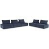 image:imageSignature Design by Ashley Oversized Armless Accent Chair TaupeNavy