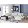 image:imageSignature Design by Ashley Oversized Armless Accent Chair TaupeTaupe