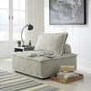 image:imageSignature Design by Ashley Oversized Armless Accent Chair TaupeTaupe