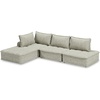 image:imageSignature Design by Ashley Oversized Armless Accent Chair TaupeTaupe