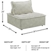 image:imageSignature Design by Ashley Oversized Armless Accent Chair TaupeTaupe