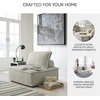 image:imageSignature Design by Ashley Oversized Armless Accent Chair TaupeTaupe