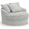 image:imageSignature Design by Ashley Oversized Swivel Accent Chair White