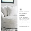 image:imageSignature Design by Ashley Oversized Swivel Accent Chair White