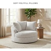 image:imageSignature Design by Ashley Oversized Swivel Accent Chair White