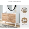 image:imageSignature Design by Ashley Piperton 6 Drawer Dresser White amp Light BrownNaturalWhite