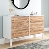 image:imageSignature Design by Ashley Piperton 6 Drawer Dresser White amp Light BrownNaturalWhite