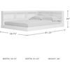 image:imageSignature Design by Ashley Piperton Full Bookcase Storage Bed Matte WhiteWhite