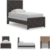 image:imageSignature Design by Ashley Prendonea Kids Twin Bed Frame CharcoalTwin