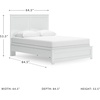 image:imageSignature Design by Ashley Queen Panel Bed White Bostwick Shoals