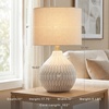 image:imageSignature Design by Ashley Rainermen Ceramic Table Lamp 21 Off WhiteWhite