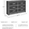 image:imageSignature Design by Ashley Ravalori Contemporary 2Drawer Nightstand with Storage USB Ports and Charging Station BlackBlack