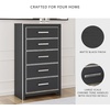 image:imageSignature Design by Ashley Ravalori Contemporary 2Drawer Nightstand with Storage USB Ports and Charging Station BlackBlack