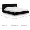 image:imageSignature Design by Ashley Ravalori Contemporary 2Drawer Nightstand with Storage USB Ports and Charging Station BlackBlack