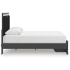 image:imageSignature Design by Ashley Ravalori Contemporary 2Drawer Nightstand with Storage USB Ports and Charging Station BlackBlack