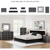 image:imageSignature Design by Ashley Ravalori Contemporary 2Drawer Nightstand with Storage USB Ports and Charging Station BlackBlack