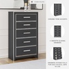 image:imageSignature Design by Ashley Ravalori Contemporary 2Drawer Nightstand with Storage USB Ports and Charging Station BlackBlack