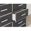 image:imageSignature Design by Ashley Ravalori Contemporary 2Drawer Nightstand with Storage USB Ports and Charging Station BlackBlack