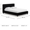 image:imageSignature Design by Ashley Ravalori Contemporary 2Drawer Nightstand with Storage USB Ports and Charging Station BlackBlack
